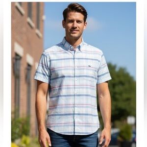 Vineyard Vines Men's Multicolor Plaid Shirt